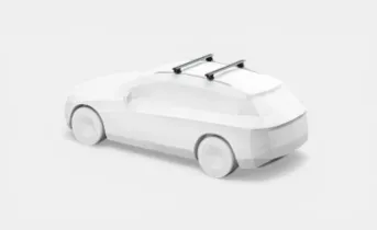 Thule Dachträger mieten, montiert auf Autodach bei Dachboxit