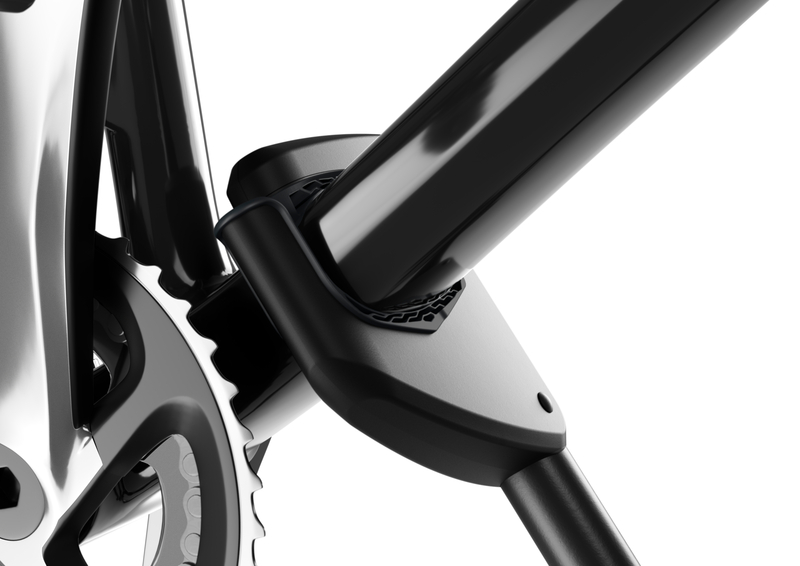 Produktbild Thule Dachfahrradträger mit montiertem Fahrrad – mieten bei Dachboxit