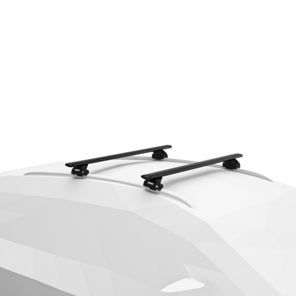 Produktbild Thule SquareBar Dachträger montiert – mieten bei Dachboxit