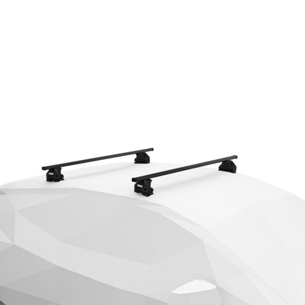 Produktbild Thule SquareBar Dachträger montiert – mieten bei Dachboxit