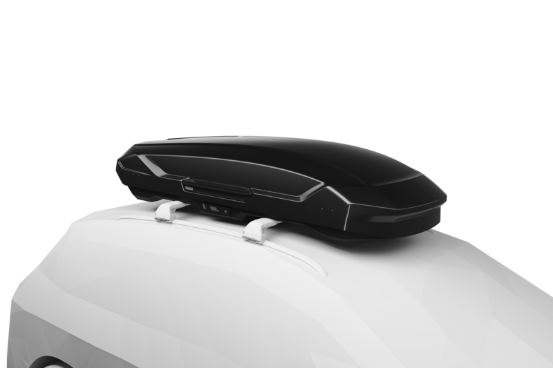 Produktbild Thule Motion 3 Dachbox schwarz auf Fahrzeugdach – mieten bei Dachboxit